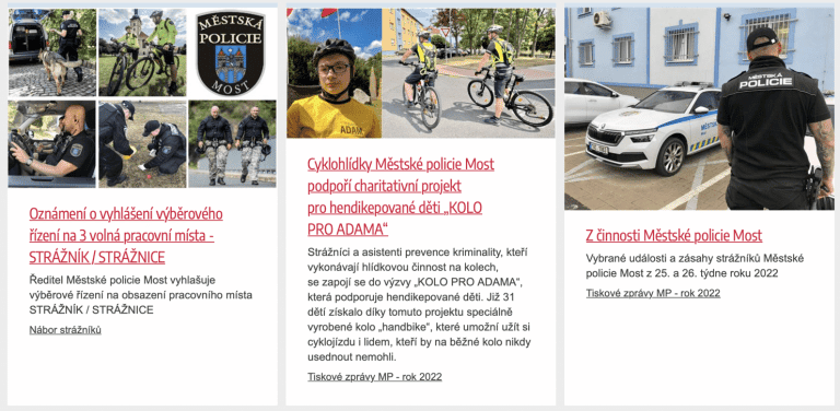 Cyklohlídky Městské policie Most podpoří charitativní projekt pro hendikepované děti „KOLO PRO ADAMA“